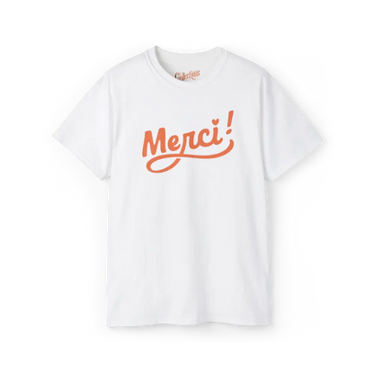 Mot pour Mot - T-Shirt - T-shirt - Merci! - Blanc / S / M