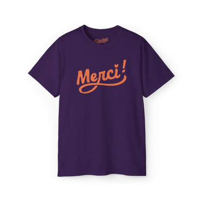 Mot pour Mot - T-Shirt - T-shirt - Merci! - Mauve / S / M
