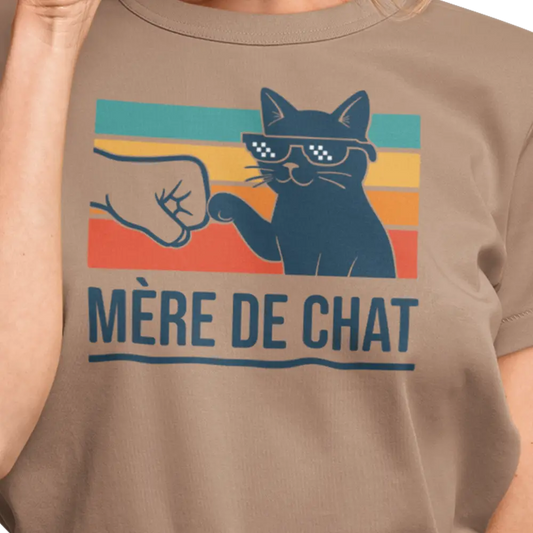 Famille et Cie - T-Shirt - T-shirt - Mère de chat cool