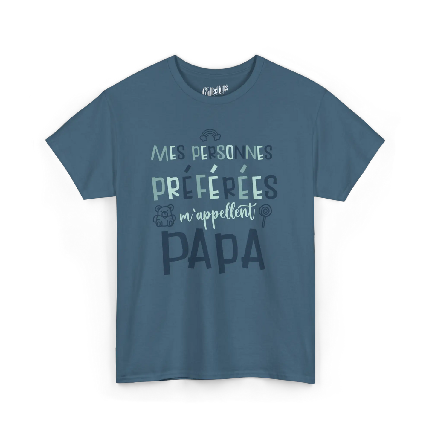 Pour Papa - T-Shirt - T-Shirt - Mes personnes favorites m’appellent Papa - Indigo / S / M