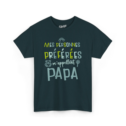 Pour Papa - T-Shirt - T-Shirt - Mes personnes favorites m’appellent Papa - Minuit / S / M