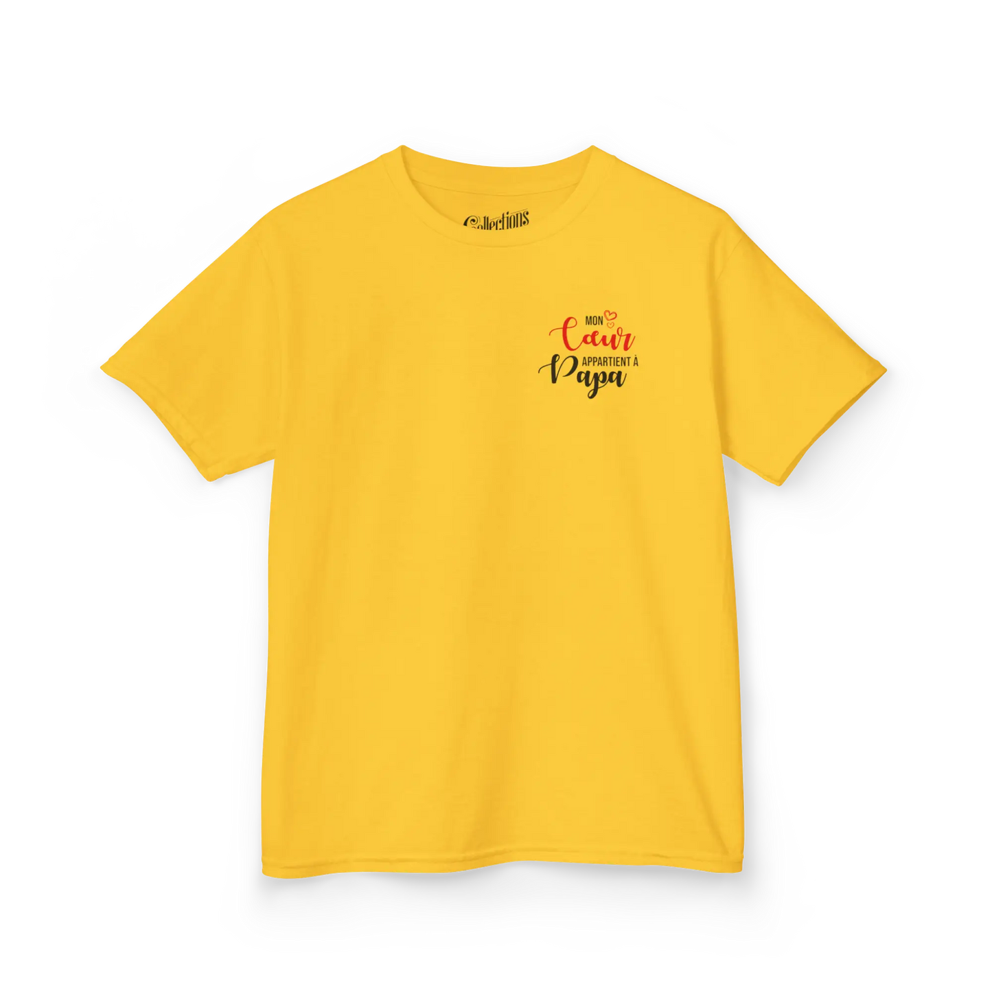 Pour Papa - Cache-couches - T-shirt - Mon cœur appartient à Papa (enfant) - Banane / 2T