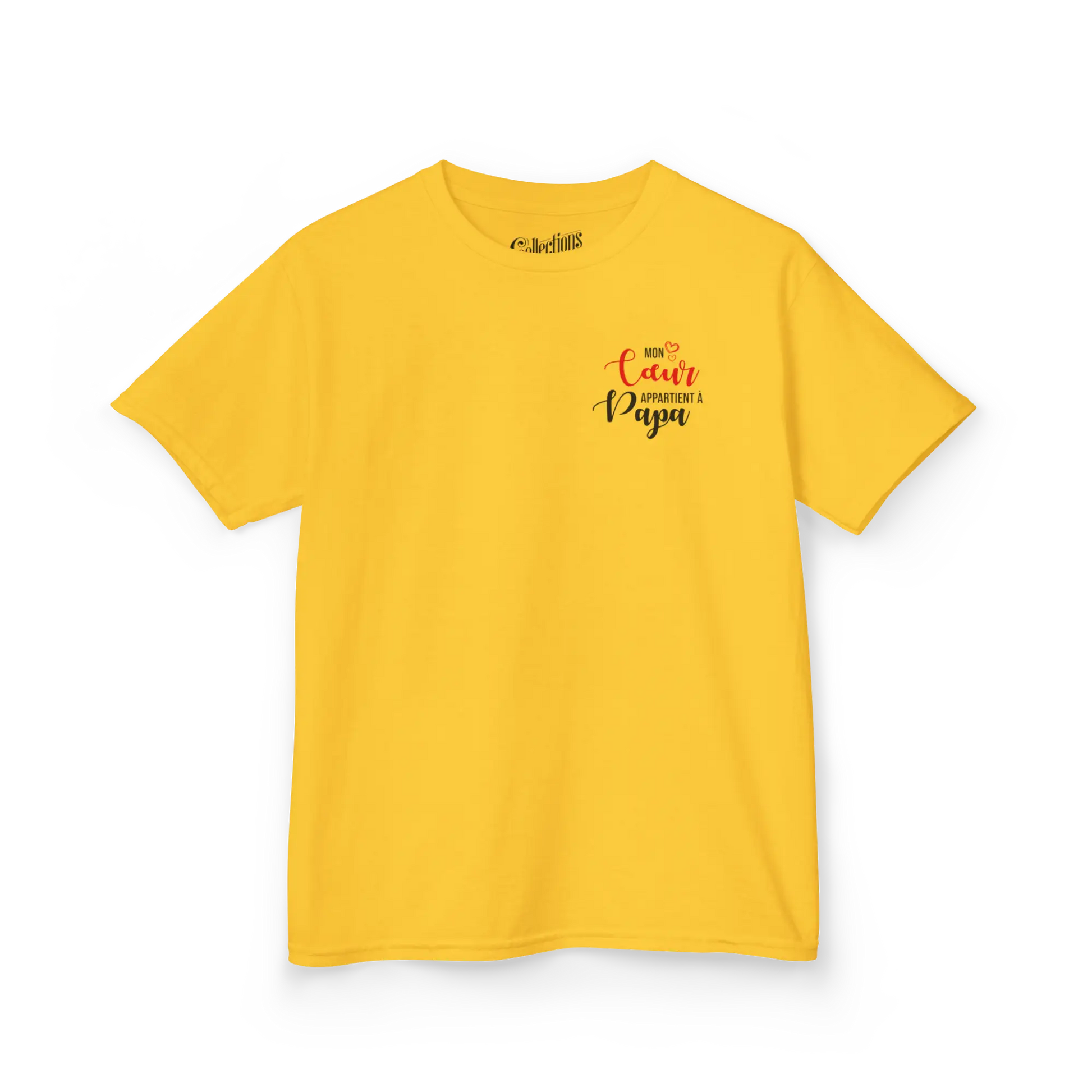 Pour Papa - Cache-couches - T-shirt - Mon cœur appartient à Papa (enfant) - Banane / 2T