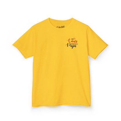 Pour Papa - Cache-couches - T-shirt - Mon cœur appartient à Papa (enfant) - Banane / 2T