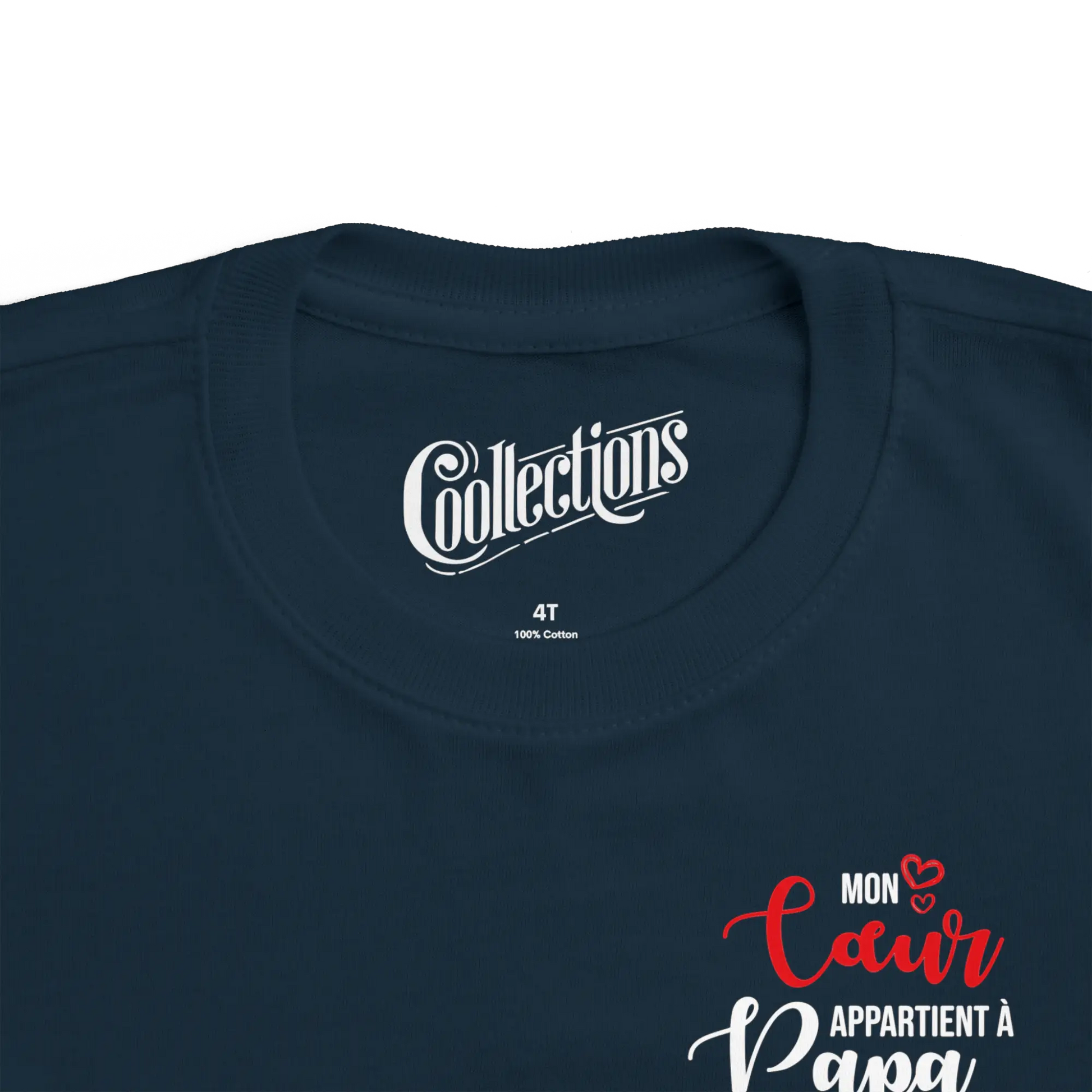 Pour Papa - Cache-couches - T-shirt - Mon cœur appartient à Papa (enfant)