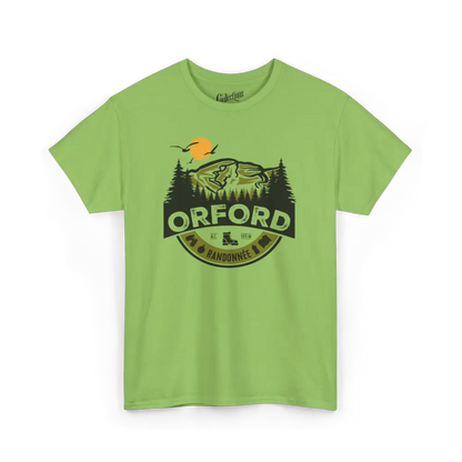 #camping - T-Shirt - T-shirt - Mont Orford - Lime / S / M