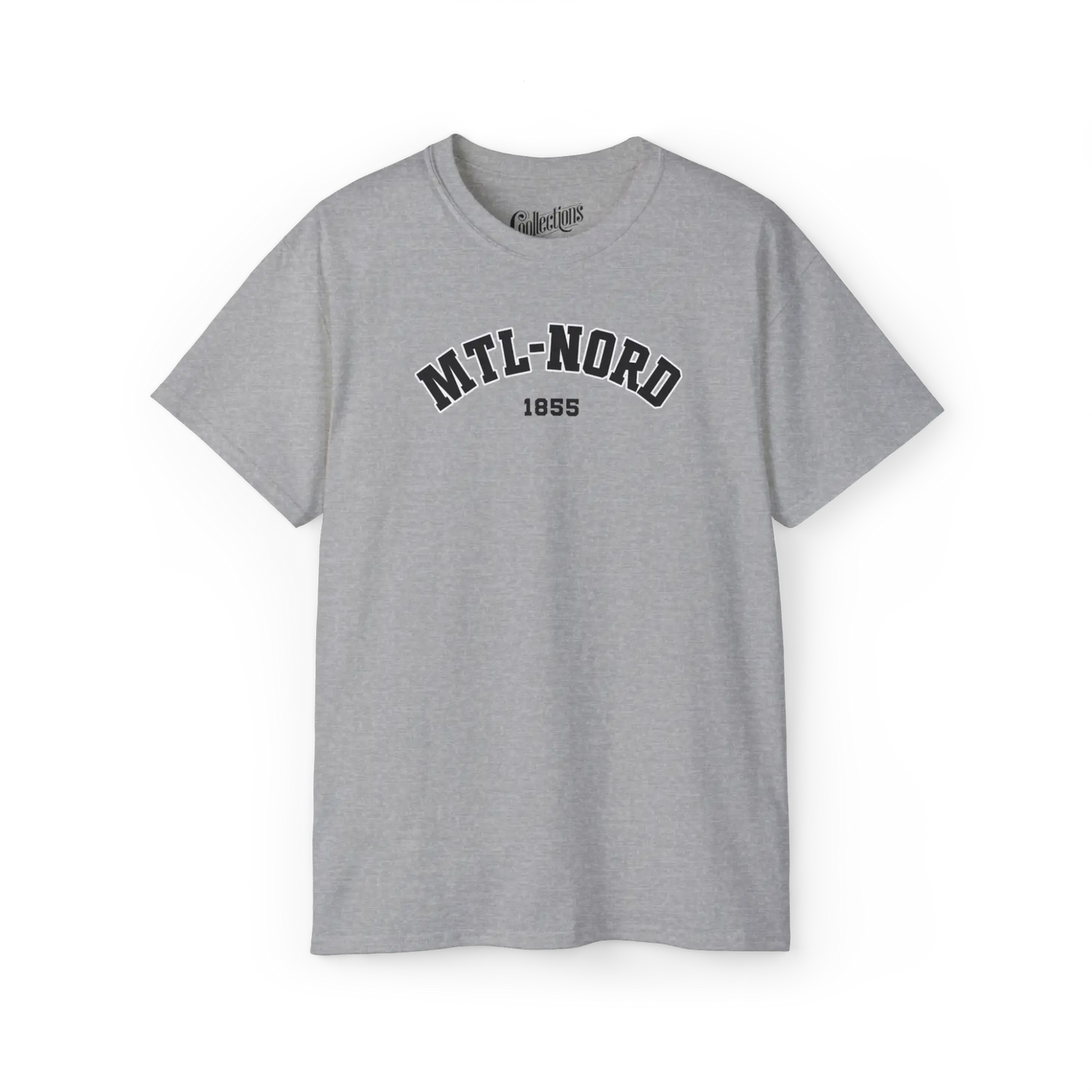 Local D’abord - T-Shirt - T-shirt - Montréal-Nord classique - Gris Sport / S / M