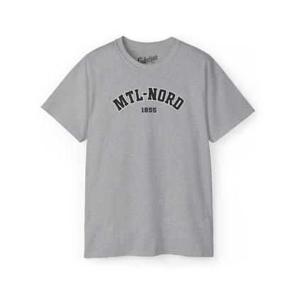 Local D’abord - T-Shirt - T-shirt - Montréal-Nord classique - Gris Sport / S / M