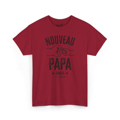 Pour Papa - T-Shirt - T-shirt - Nouveau Papa - Cardinal / S / M / 2025