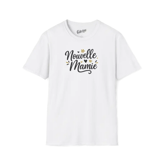 Famille et Cie - T-Shirt - T-shirt - Nouvelle Mamie - Classique - Blanc / S / M