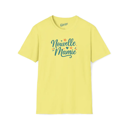 Famille et Cie - T-Shirt - T-shirt - Nouvelle Mamie - Classique - Maïs / S / M