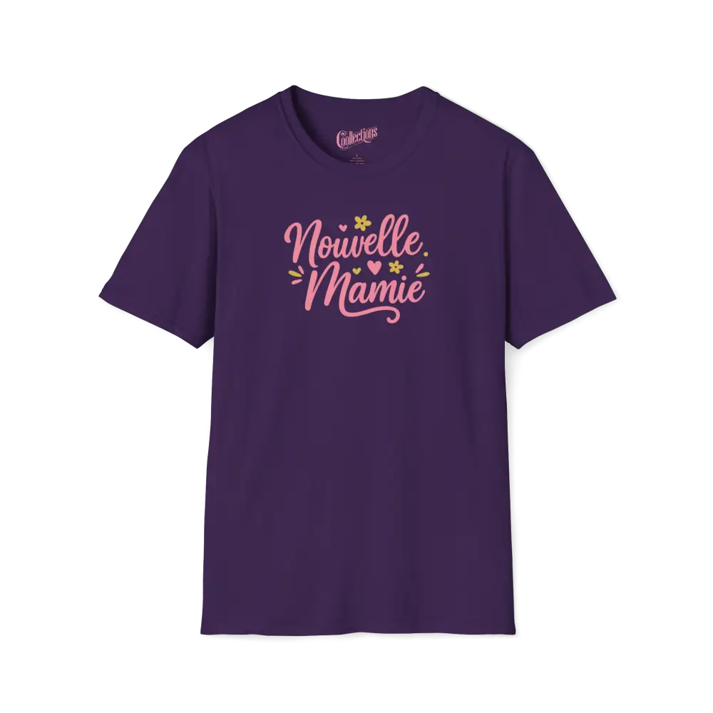 Famille et Cie - T-Shirt - T-shirt - Nouvelle Mamie - Classique - Mauve / S / M