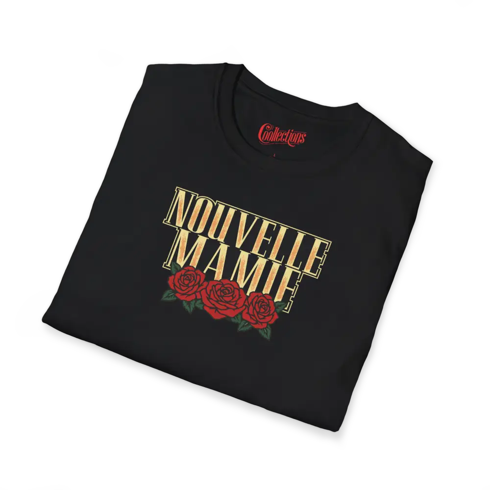 Famille et Cie - T-Shirt - T-shirt - Nouvelle Mamie - Roses