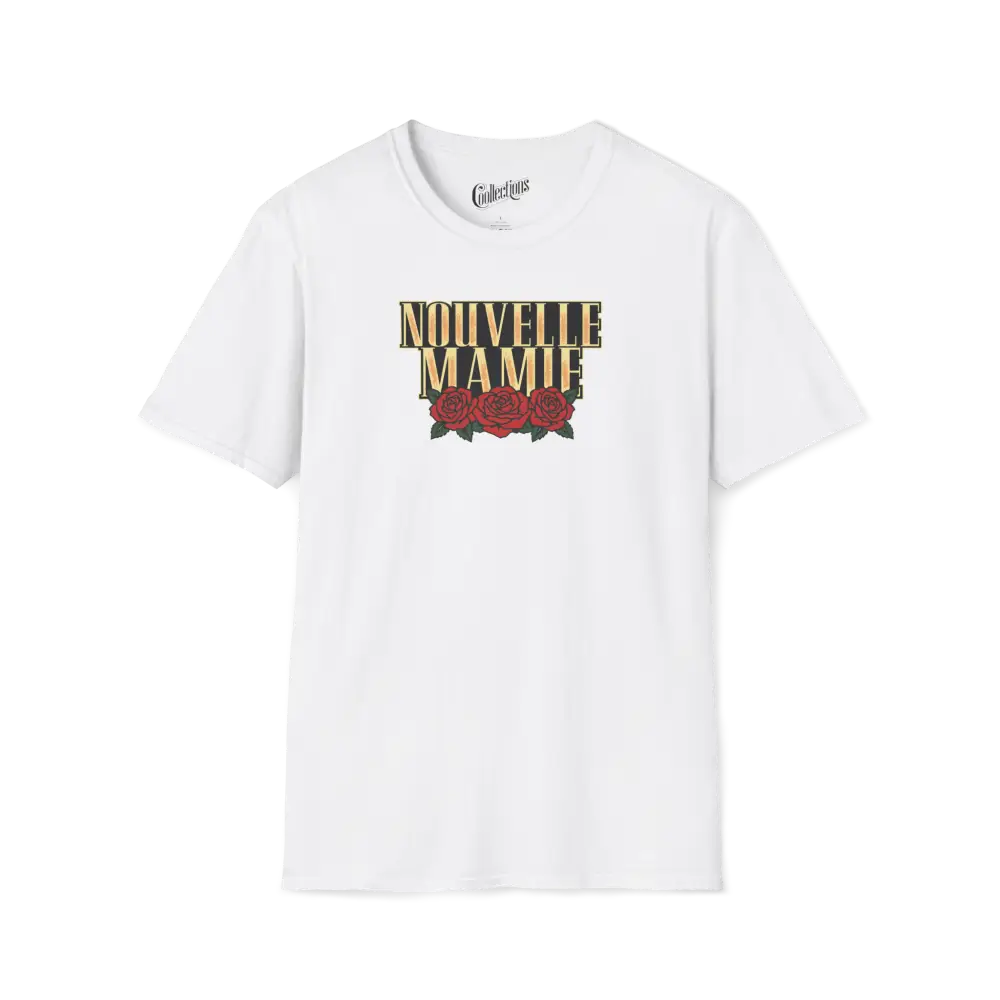 Famille et Cie - T-Shirt - T-shirt - Nouvelle Mamie - Roses