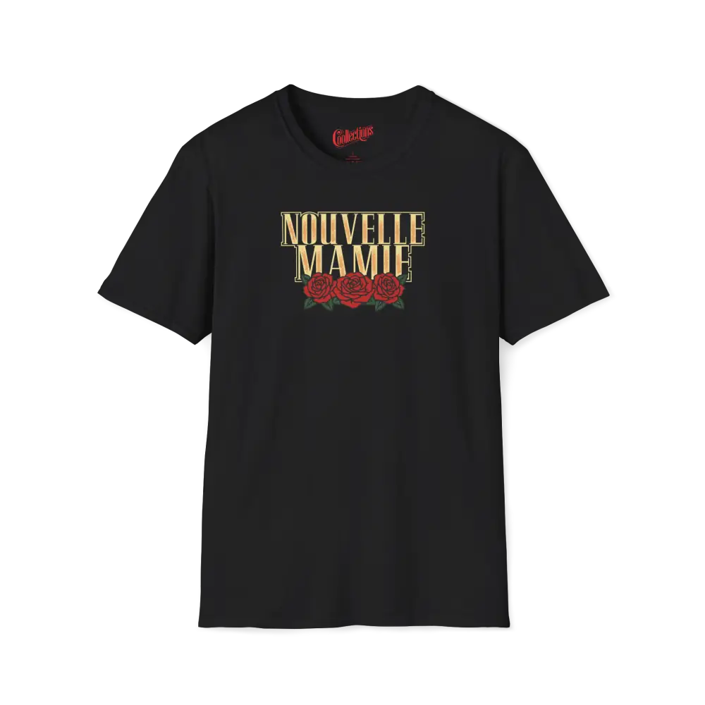 Famille et Cie - T-Shirt - T-shirt - Nouvelle Mamie - Roses