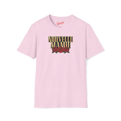 Famille et Cie - T-Shirt - T-shirt - Nouvelle Mamie - Roses - Rose clair / S / M