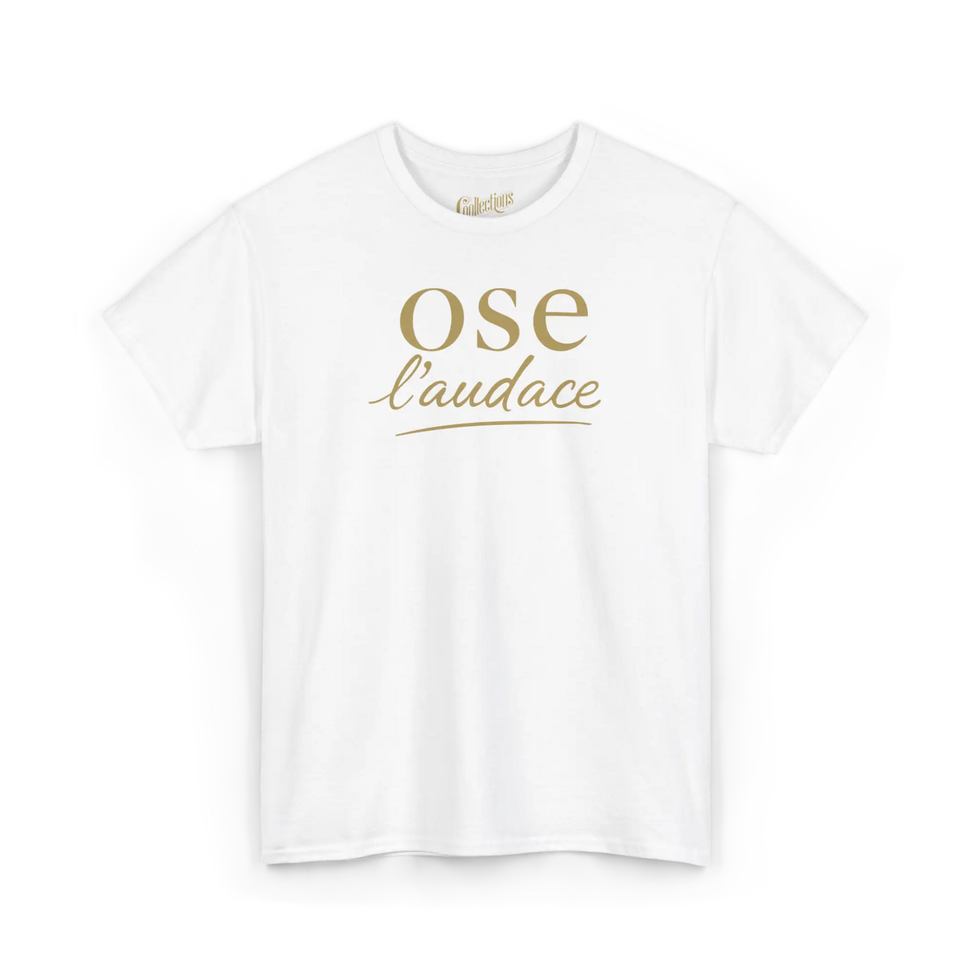 Mot Pour Mot - T-Shirt - T-shirt – Ose l’audace - Blanc / S / M