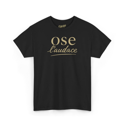 Mot Pour Mot - T-Shirt - T-shirt – Ose l’audace - Noir / S / M
