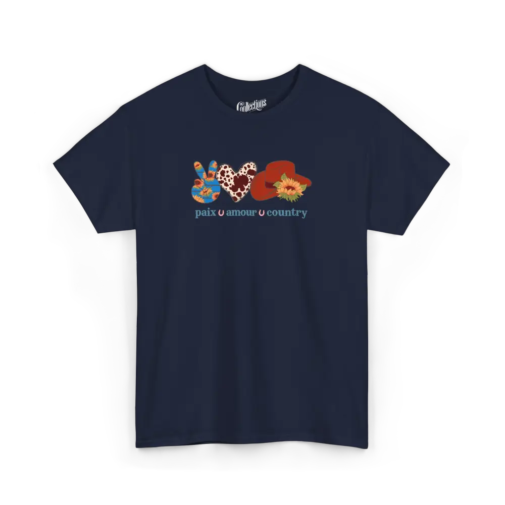 Rodéo Moderne - T-Shirt - T-shirt - Paix – Amour – Country