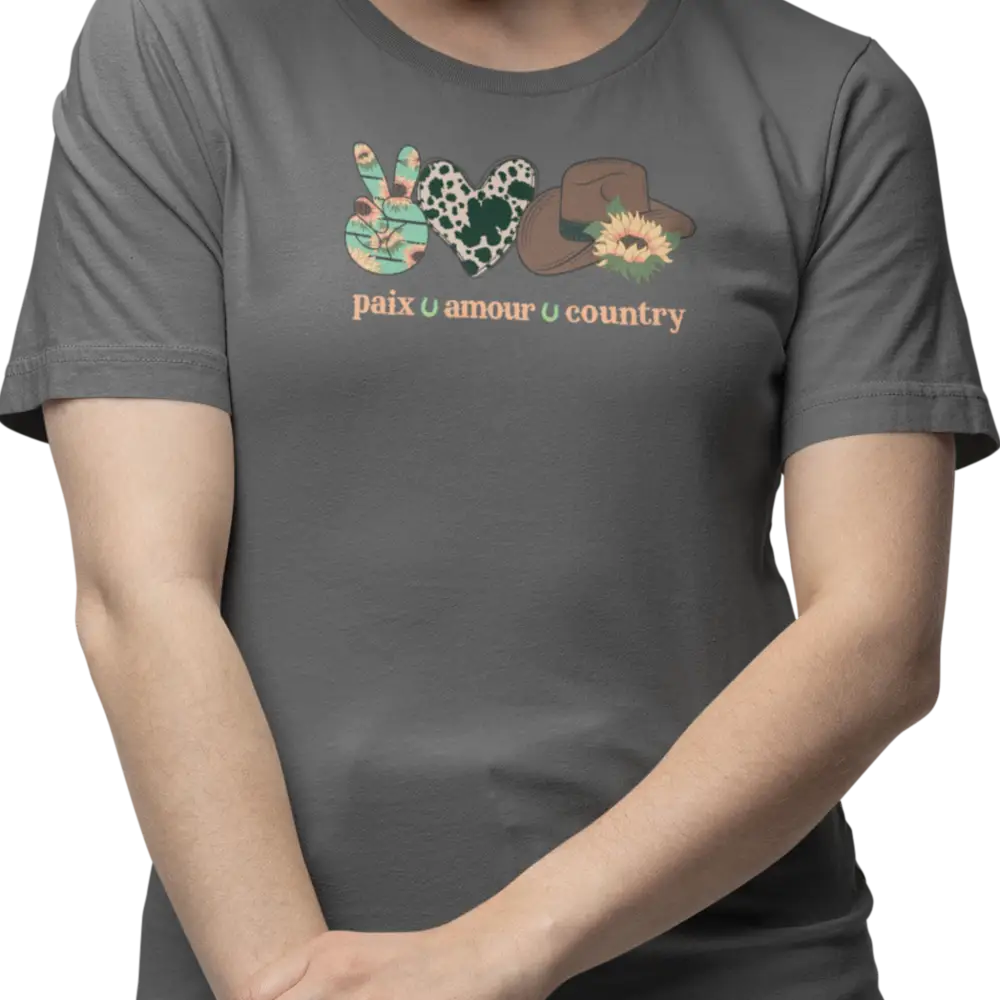 Rodéo Moderne - T-Shirt - T-shirt - Paix – Amour – Country