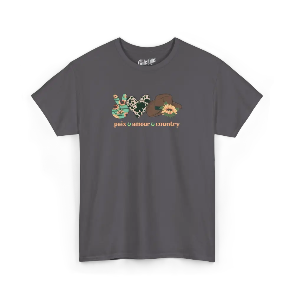 Rodéo Moderne - T-Shirt - T-shirt - Paix – Amour – Country