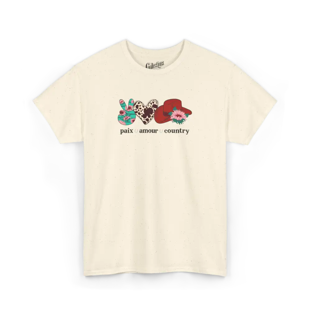 Rodéo Moderne - T-Shirt - T-shirt - Paix – Amour – Country