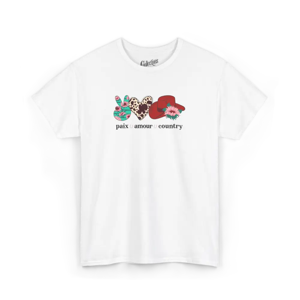 Rodéo Moderne - T-Shirt - T-shirt - Paix – Amour – Country