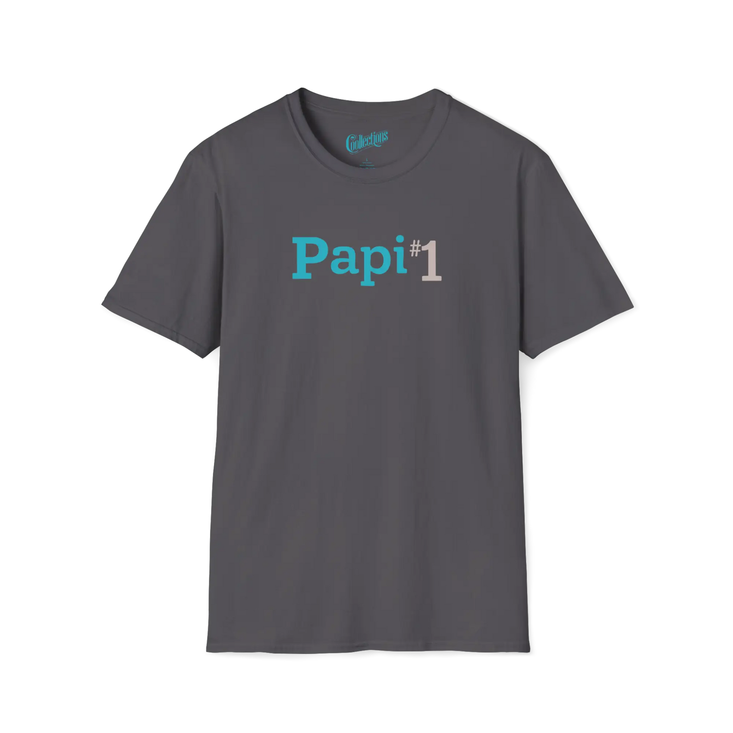 Famille et Cie - T-Shirt - T-shirt - Papi #1 - Charbon / S / M