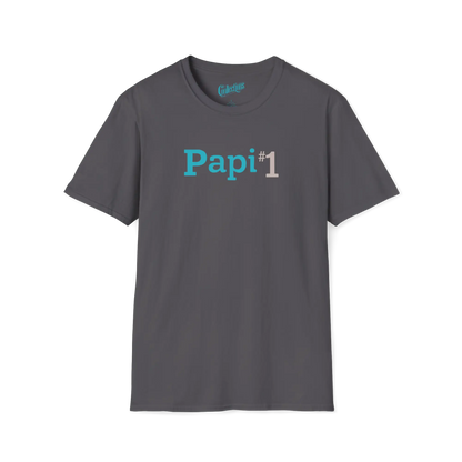Famille et Cie - T-Shirt - T-shirt - Papi #1 - Charbon / S / M