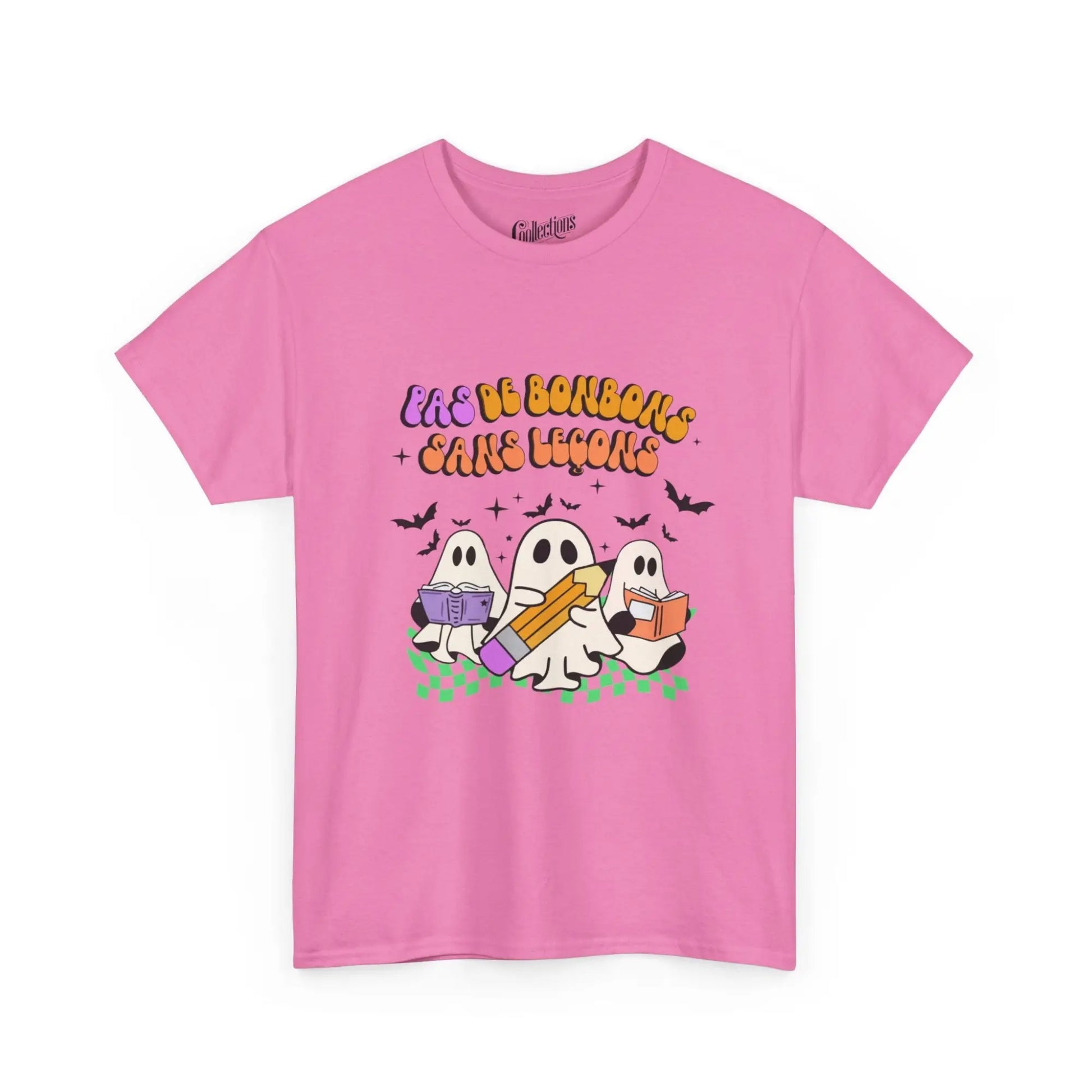 Halloween - T-Shirt - T-shirt - Pas de bonbons sans leçons - Azalée / S / M