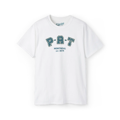 Local D’abord - T-Shirt - T-shirt - PAT classique - Blanc / S / M