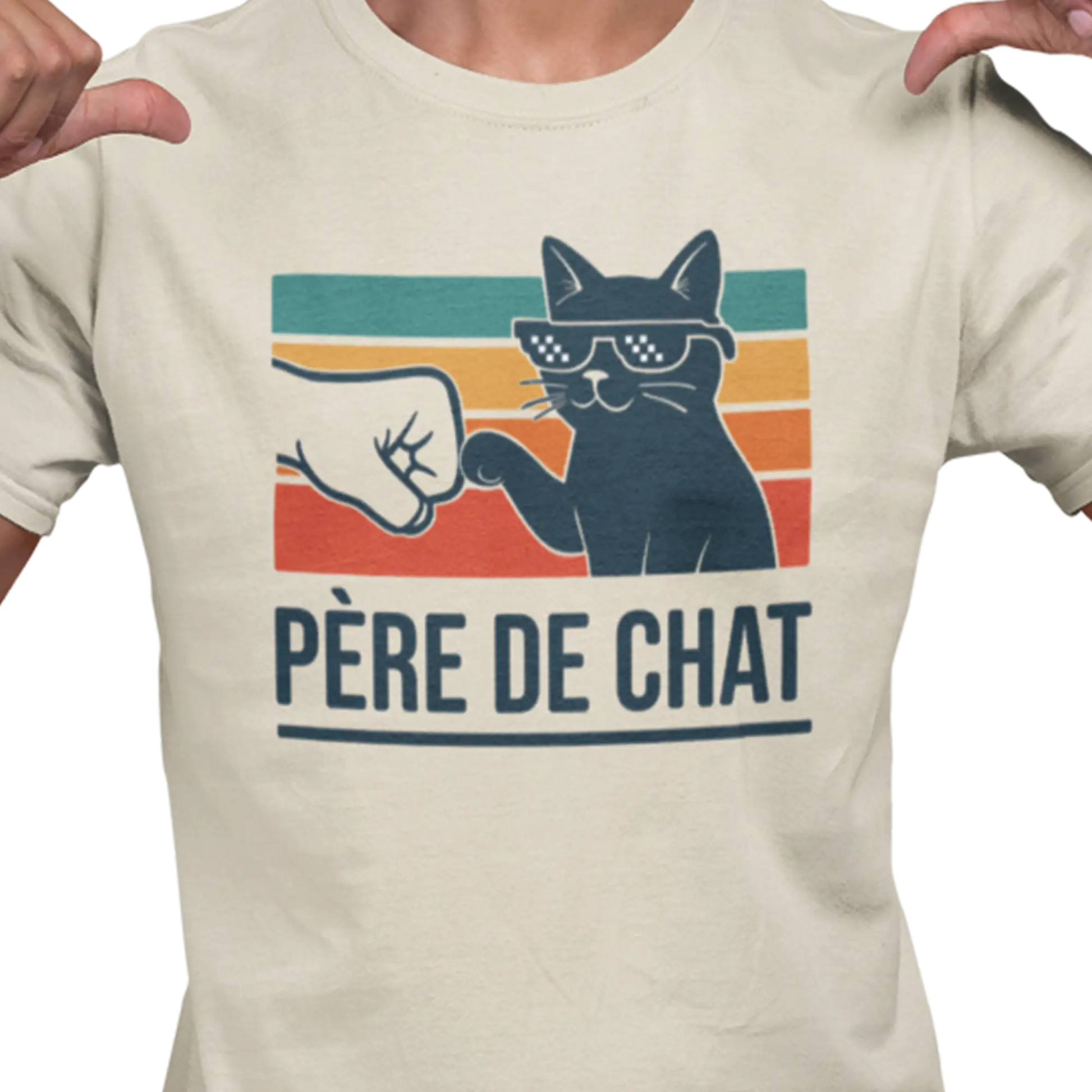 Pour Papa - T-Shirt - T-shirt - Père de chat cool