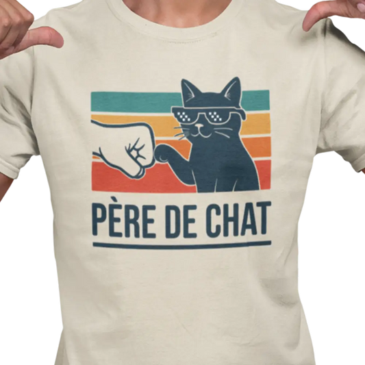 Pour Papa - T-Shirt - T-shirt - Père de chat cool