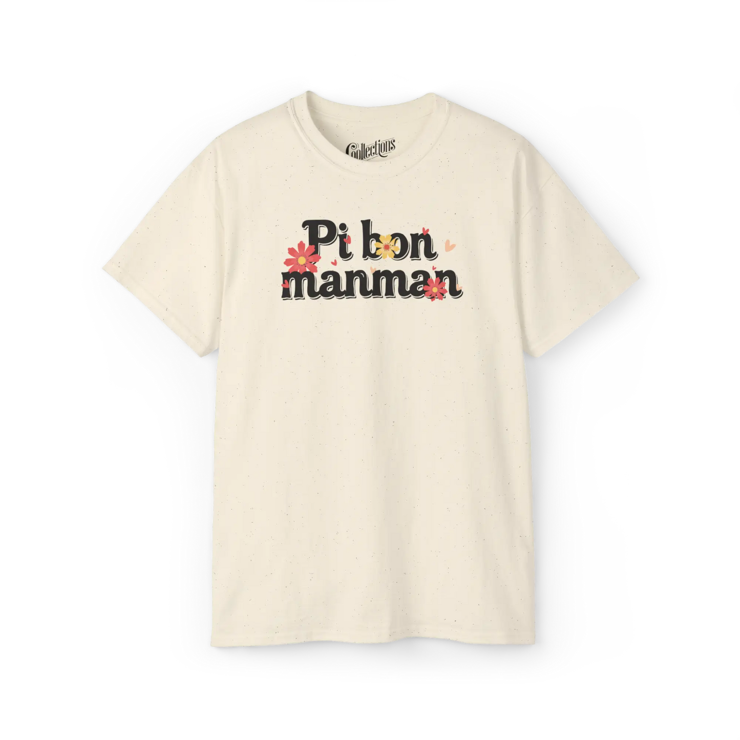 Créolofolie - T-Shirt - T-shirt - Pi bon Manman - Naturel / S / M