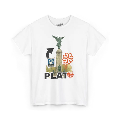 Local D’abord - T-Shirt - T-shirt - Plateau Illustré - Blanc / S / M