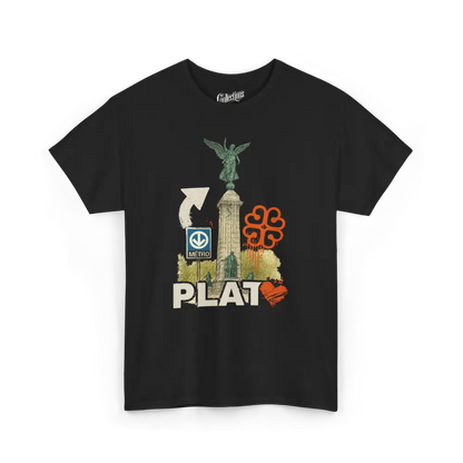 Local D’abord - T-Shirt - T-shirt - Plateau Illustré - Noir / S / M