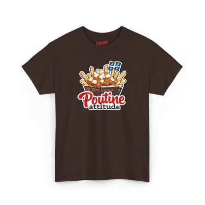 Local D’abord - T-Shirt - T-shirt - Poutine Attitude - Chocolat / S / M