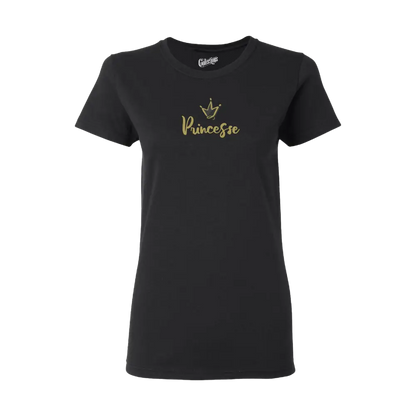 Famille et Cie - T-Shirt semi-ajusté - T-shirt - Princesse - Noir / S