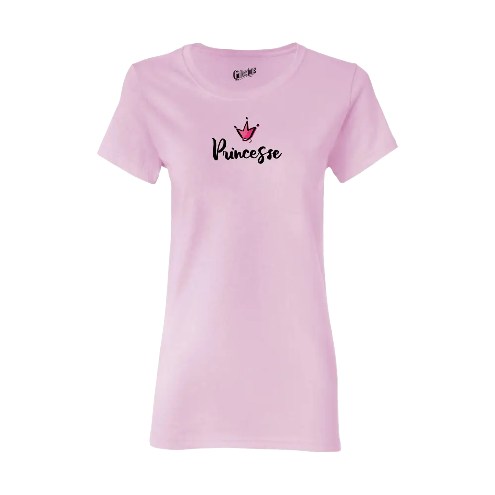 Famille et Cie - T-Shirt semi-ajusté - T-shirt - Princesse - Rose clair / S
