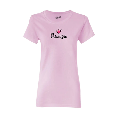 Famille et Cie - T-Shirt semi-ajusté - T-shirt - Princesse - Rose clair / S