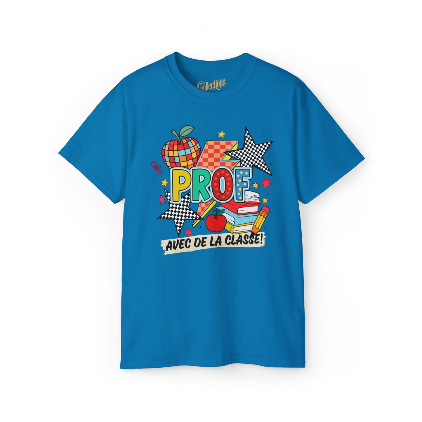 Vie d’Prof - T-Shirt - T-shirt - Prof avec de la classe - Saphire / S / M