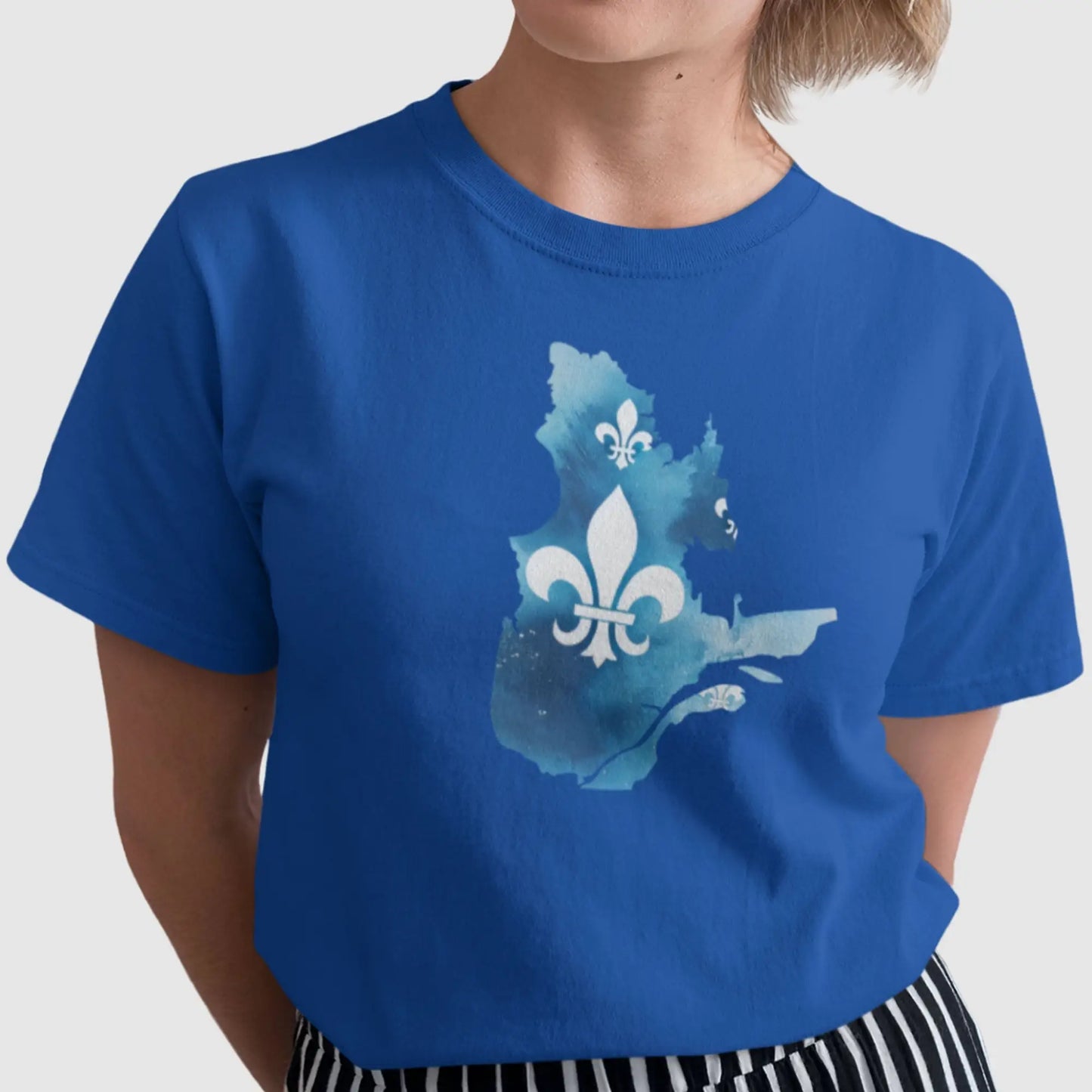 Local D’abord - T-Shirt - T-shirt - Québec en carte