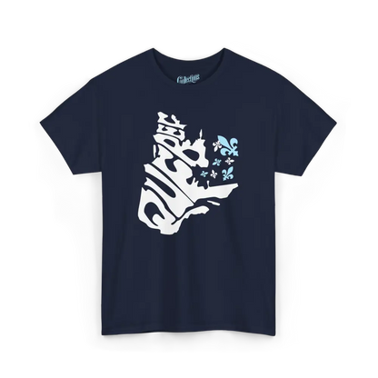 Local D’abord - T-Shirt - T-shirt - Québec Vague Bleue - Marine / S / M