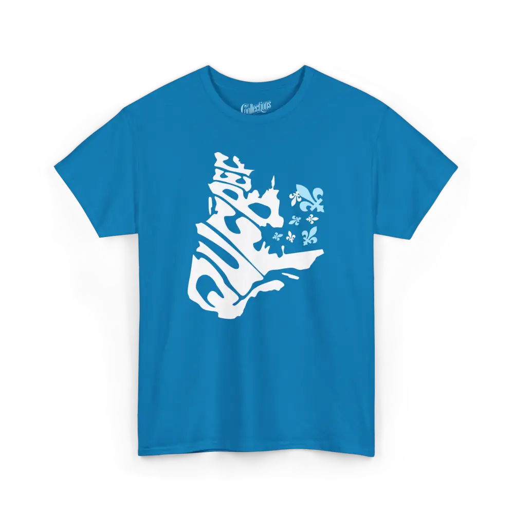 Local D’abord - T-Shirt - T-shirt - Québec Vague Bleue - Saphire / S / M