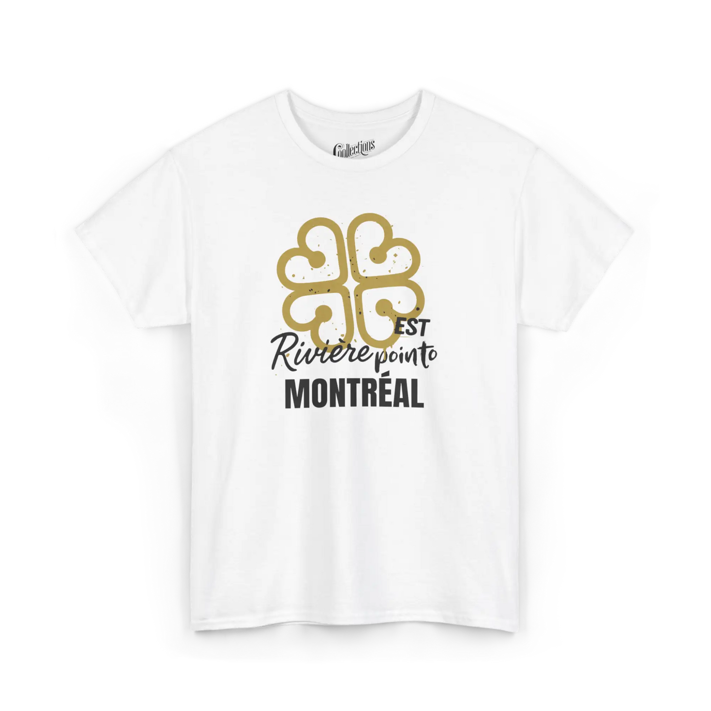 Local D’abord - T-Shirt - T-shirt - RDP-Pointo - Blanc / S / M