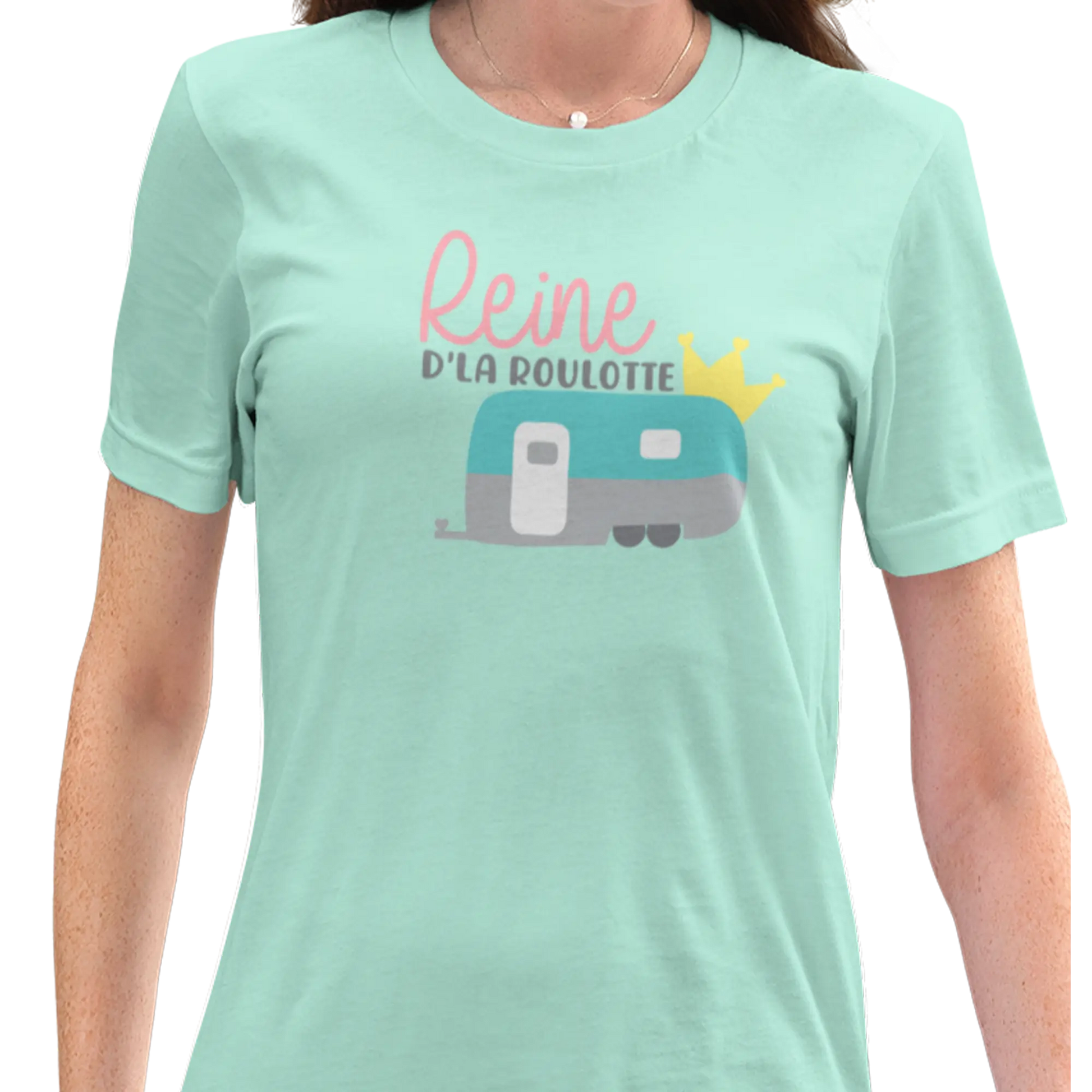 #camping - T-Shirt - T-shirt – Reine d’la roulotte