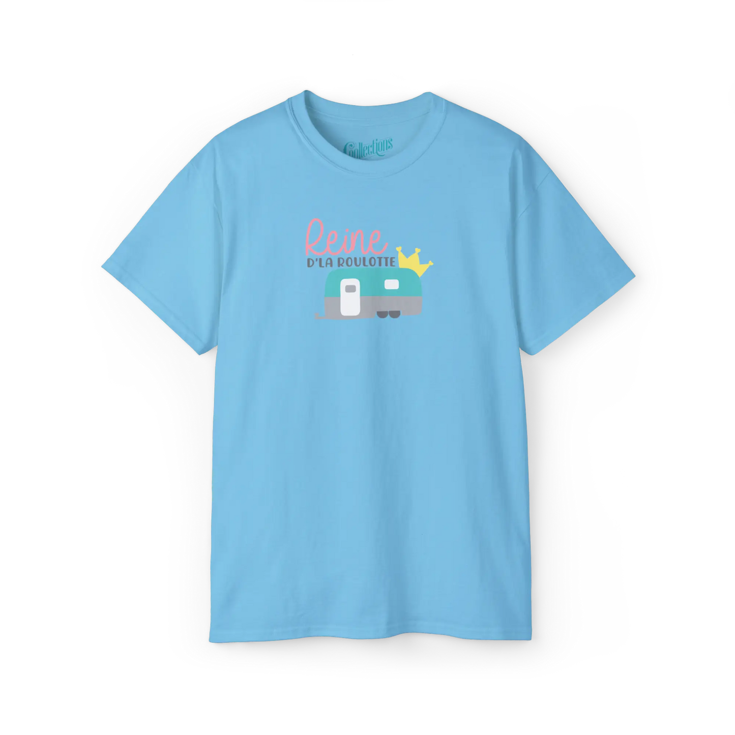 #camping - T-Shirt - T-shirt – Reine d’la roulotte - Ciel / S / M