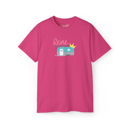 #camping - T-Shirt - T-shirt – Reine d’la roulotte - Fleur exotique / S / M