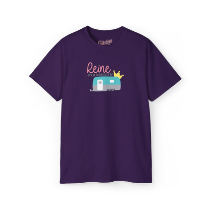 #camping - T-Shirt - T-shirt – Reine d’la roulotte - Mauve / S / M