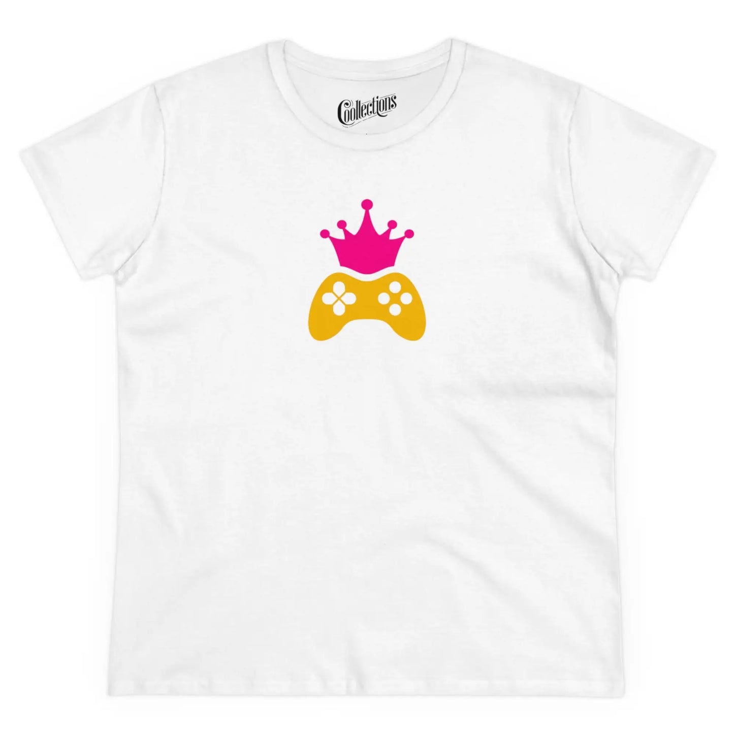 Gameur - T-Shirt - T-shirt - Reine du jeu - Blanc / S / M